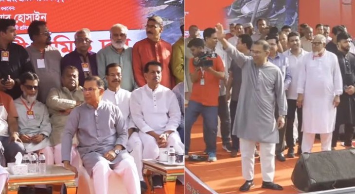 নয়াপল্টনে শ্রমিক দলের সমাবেশে যোগ দিয়েছেন প্রধানমন্ত্রী